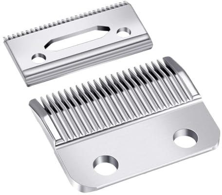 DNMH Lot de 2 têtes de coupe en acier inoxydable pour tondeuse à cheveux lame de rechange pour tondeuse à cheveux à 2 trous pour Wahl 808/8148/8504/1919/2241/2240/8591
