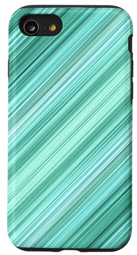 Teal striped pattern Case for iPhone SE (2020) / 7 / 8