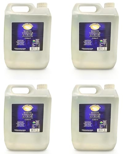 White Vinegar 4x5L (20L Total) – Multi-Purpose Distilled Vinegar for Cooking, Pickling & Cleaning – Bulk Value Pack for Home & Business