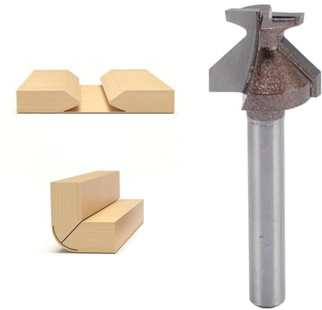 Arc Bending Router Bit, Arc Bending Router Bit Woodworking Wood Milling Cutter,Bending Integrated Bit R8 1/4 Inch Shank Integrated Milling Cutter for Wood Door Cabinet