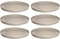 LEONARDO HOME Speiseteller ROMA 6er Set • Ø 22 cm • Mikrowellen- & Spülmaschinengeeignet • stapelbar • Keramik Geschirr für 6 Personen • Steingut-Teller mit glasierter Oberfläche • beige • 026361