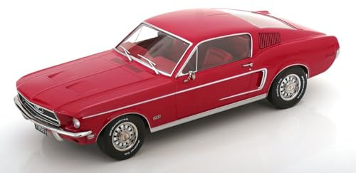 KK-Scale KKDC181392 Mustang GT Fastback Red 1968 - maßstab 1/18 - Modellauto