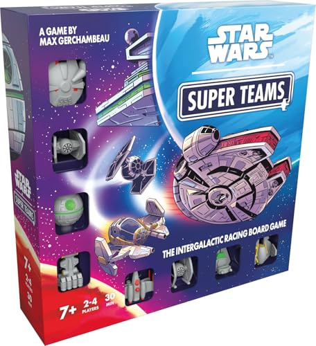 Asmodee | Star Wars: Super Teams | Racing Board Game | Ages 7+ | 2-4 Players | 30 Minutes Playing Time | Ages 7+ | 2-4 Players | 30 Minutes Playing Time