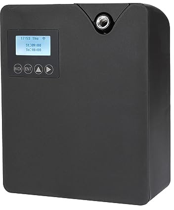 Diffusor für ätherische Öle ohne Wasser, intelligente Duftluftmaschine, 300 ml für Zuhause, Aromatherapie-Diffusor, Bluetooth und WLAN, Abdeckung 2000 m² (schwarz)