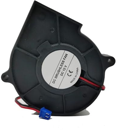 Ventilador centrífugo for proyector de 7 CM, 7530 CC, 12 V, 0,5 A, 75 x 75 x 30 mm, turboventilador de alta velocidad.