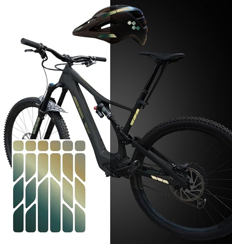 Riesel Design - Reflektierende Fahrrad Aufkleber re:Flex (15 x 11 cm) | Reflektor Sticker für Fahrradrahmen & Helm – bessere Sichtbarkeit im Dunkeln, wetterfest und Made in Germany