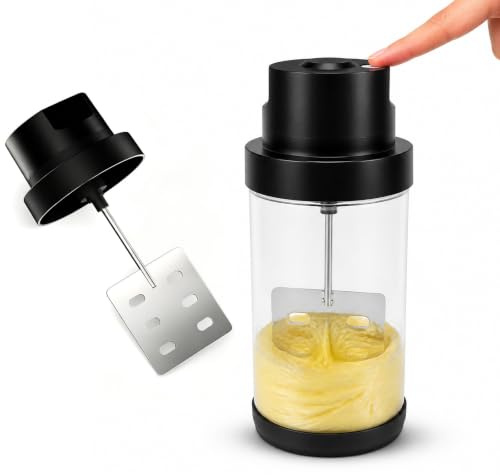 Yanmis Mantequera Eléctrica con Tarro de Cristal de 1,5 L