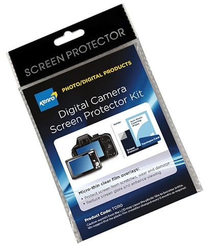 Kenro Digital Camera Self Adhesive Screen Protector for DSLR and Point and Shoot - TD110