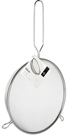 Premier Housewares Versatile Kitchen Stainless Steel Wire Mesh Sieve for Cooking | Durable Sieves And Strainers | Fine Mesh Tea Strainer for Kitchen, Silver