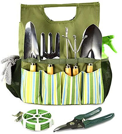 Plant Theatre Essential Garden Tool Bag - Includes Tools for the Gardener