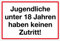 WANDKINGS Hinweisschild - Jugendliche unter 18 Jahren haben keinen Zutritt! - stabile Aluminium Verbundplatte - Wähle eine Größe - 20x15 cm