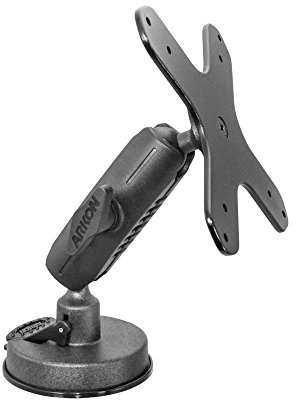 ARKON Mounts Robust VESA 75 / 100 Heavy-Duty Windshield Suction Mount | Tough Adjustable Shaft | Strong Windshield Base | for VESA-Compatible TVs, Tablets, Monitors, and More