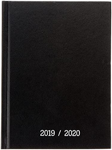 Baier & Schneider Brunnen 1072964150 „Balacron“, Schülerkalender/Wochenkalender 2019/2020, 2 Seiten = 1 Woche, Blattgröße 12 x 16 cm, A6, Schwarz