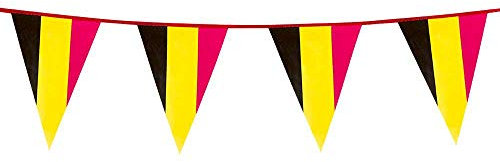 Guirlande fanions supporter Belgique 10 mètres - Multicolore - Taille Unique