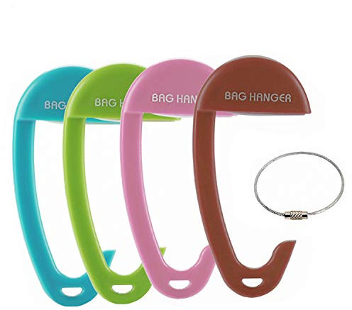 OOTSR Handtaschenhaken für Tische [4-Pack], tragbare ABS-Handtaschenaufhänger, Handtaschenhaken für Frauentaschen, die am Schreibtisch im Café-Shop oder in der Bibliothek hängen