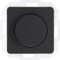 Kopp Milano anthrazit, Universal-Dimmer mit Druck-Wechsel-Schalter für LED, Phasenan- und Phasenabschnitt, LED 3-100 Watt, Glühlampen 10-250 Watt, 845915082