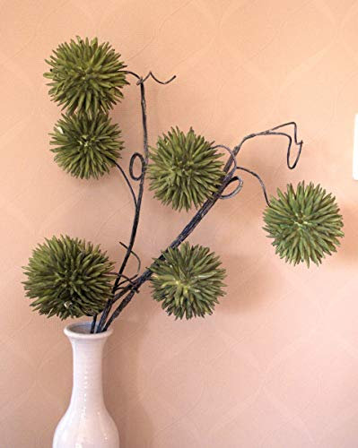 Kunstblumen Foam Blumen Schaumblüte künstliche Deko Blumen in verschiedenen Größen und Farben (Allium Malibu)