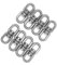 8 ganchos giratorios NUZAMAS M6 de doble extremo, de acero inoxidable 304 ojo a ojo giratorio grillete llavero conector