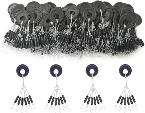 Drchoer Bobber Stoppers for Fishing Line: 150pcs Sinker Float Stops for Bass Fishing - Texas Rig Weight Stoppers Size Small