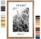 FRAMO Holz Bilderrahmen 27 x 40 cm nach Maß - Eiche rustikal | Farbe/Größe wählbar | inkl. entspiegeltes Acrylglas | Rahmen für Puzzle | Foto | Poster