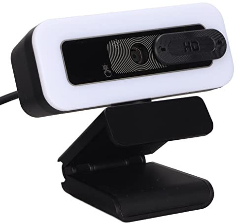 2K Webcam mit Mikrofon,USB Webcam mit Sichtschutzabdeckung,einstellbare Helligkeit,Gesichtserkennung,Plug and Play,für Anrufe,Konferenzen,Video