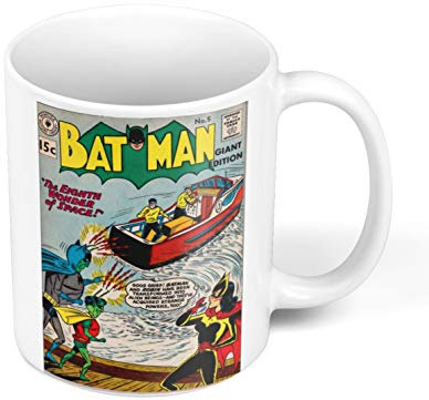 Taza de café de cerámica 325ml Batman Super Hero Vintage Comics Cover