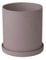 blomus -Nona- Kräutertopf Size L, Warmer Rot-Braunton, Elegantes Wohnaccessoire, Farbe Bark 66519