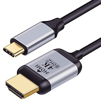 NFHK USB 3.1 Type C USB-C Source to DisplayPort DP Displays Male 4K Monitor Cable for Laptop 1.8m