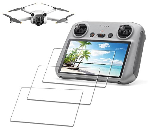iDaPro Displayschutz Schutzfolie für DJI Mini 5 Pro/Mini4 Pro/Mini 3/Air 3s Drone(DJI RC2/RC) Remote Controller[3Pcs], 9H Härte Gehärtetes Glas Einfache Installation