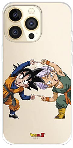 Schutzhülle für iPhone 14 Pro, offizieller Dragon Ball, Goten und Trunks Fusion, zum Schutz Ihres Handys, flexible Silikonhülle mit offizieller Lizenz von Dragon Ball