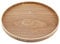 ANKROYU Rund Holz Tablett, Serviertablett für Kerze Kaffee Tee Snacks Obst, Leicht Dekoratives Tablett aus Holz, Tischtablett Essenstablett Frühstückstablett(33cm)