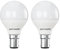 paul russells LED Golf Ball – Small Bayonet Fitting Dimmable Light, 5.5W B15 G45 LED Bulbs, 40w Equivalent, 2700K Warm White, Dimmer SBC Energy Saving Ceiling Lightsbulbs, Pack of 2