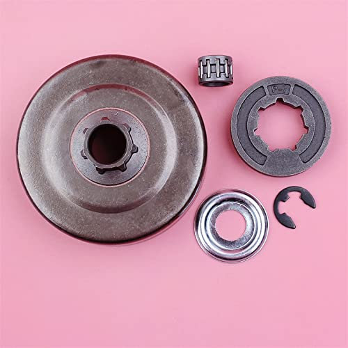 HOHMI Tambor de embrague P-7, arandela de llanta de rueda dentada, Kit de cojinete de aguja con clip en E apto for motosierra Stihl MS180 MS170 018 017 MS 250 230 210 021 023 025