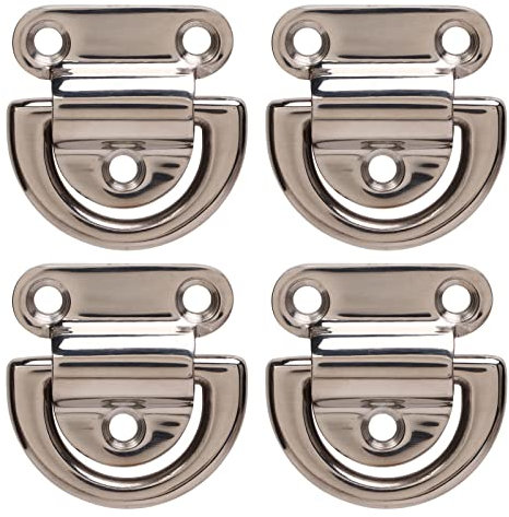 Set Di 4 Occhielli In Acciaio Inox, Anelli a D, Ganci Di Fissaggio, Occhielli Da Ponte Per Le Connessioni Sul Ponte Di Uno Yacht