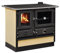 INTERSTOVES - Cuisinière à bois Magnum Thermo MBS en fonte | bouilleur sortie côté droit - Beige