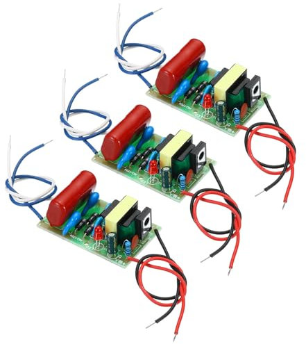 PATIKIL Hochspannung Generator 3Stk DC 3-6V 1800V Verstärkendes Aufwärts Strom Versorgungs Modul Bogen Spannung Transformator für Wissenschaftliche Experimente Schwarz