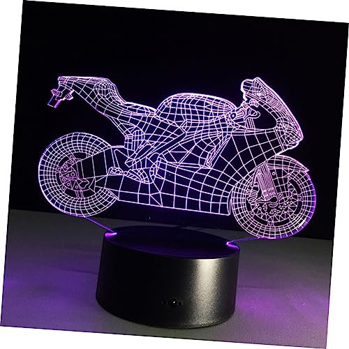 Mikikit für Kinder Kuhkrug LED-Schreibtischleuchte Acryllampe Schreibtischlampen Illusionslampen LED-Illusionslampe USB Nachtlicht Nachttischlampe schmücken 3d