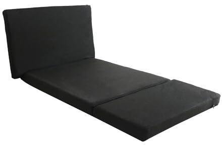 OMAC Lit de camper - Matelas pour cabine de conducteur - Compatible avec Fiat Ducato 2006-2024 - Polyester - Noir