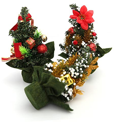 CIMAXIC Árbol De Navidad Pequeño Decoración De Escritorio Adornos Navideños para