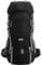 Outplea Trekkingrucksack Atmungsaktiv 60L Herren Damen, Bequem Wanderrucksack mit Innenrahmen, Wasserdichter Reiserucksack für Camping Wandern Mountainering Bergsteigen, Schwarz