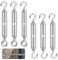 Dadazhenxuan Spannschloss M8 Drahtspanner Set,Verstellbare Spannschlösser,Spannhaken für Sonnensegel,Zaunspanner mit Schraube,Spannschlösser Edelstahl,Spannschloss Haken,Edelstahl Spanner M8