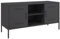 vidaXL Meuble TV Noir 100,5x39x50,5 cm Acier, Support TV, Buffet TV, Meuble multimédia, Banc TV, Armoire HiFi, Centre de Divertissement, Console TV