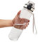 GearTek Tritan Clear Water Bottle | No Markings 1 litre 32 oz Sports Water Bottle with filter | Leak Proof Re-Usable Flip Top Plastic Drinks Bottles for School, Office, Gym, Cycling