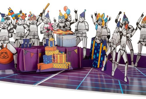 Cardology – Original Stormtrooper-Geburtstags-Popup-Karte | 3D-Grußkarte für Stormtrooper-Fans | Offizielle Lizenz