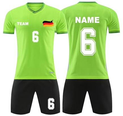 Generisch Deutschland Fussball Trikot Em 2024 mit Eigenem Namen Nummer Logo Herren/Damen,Fussball Trikot Kinder Trikot,Benutzerdefiniertes Personalisierte Fussball Trikot Set für Kinder/Erwachsene