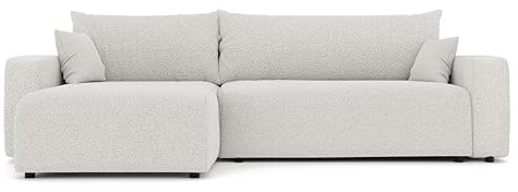 GREKPOL Sofa mit Schlaffunktion 278x145 Sofa 3 Sitzer XL - Ecksofa mit Schlaffunktion und Bettkasten - Schlafsofa mit Bettkasten - Wohnzimmer Couch