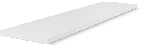 HausFux studioLINE MDF-Innenfensterbank nach Maß - 1,8 cm stark, melaminbeschichtet, mit ABS-Kante - Made in Germany - individueller Zuschnitt (Icy White, T x L | 15 x 60 cm)