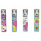 Lot 4 briquets Clipper Jet Rechargeable Chalumeau électronique - Jet Flame Psychodelic Champignon + 1 Cadeau RLBSL Offert !
