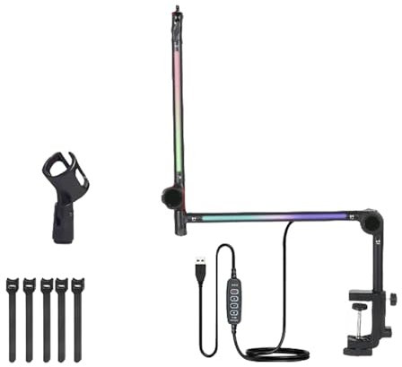 Boom Arm Microphone Stand Boom Arm for Most Microphones Easy Installation Heavy Duty Microphone Stand Multi-Direction Adjustable