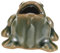 VANZACK Grenouille Ornement en céramique Fontaine d'eau Fontaine de Bassin Solaire Fou Decoration Jardin décoration Jardin Grenouille pour l'extérieur Grenouille de la Cascade de la Cour